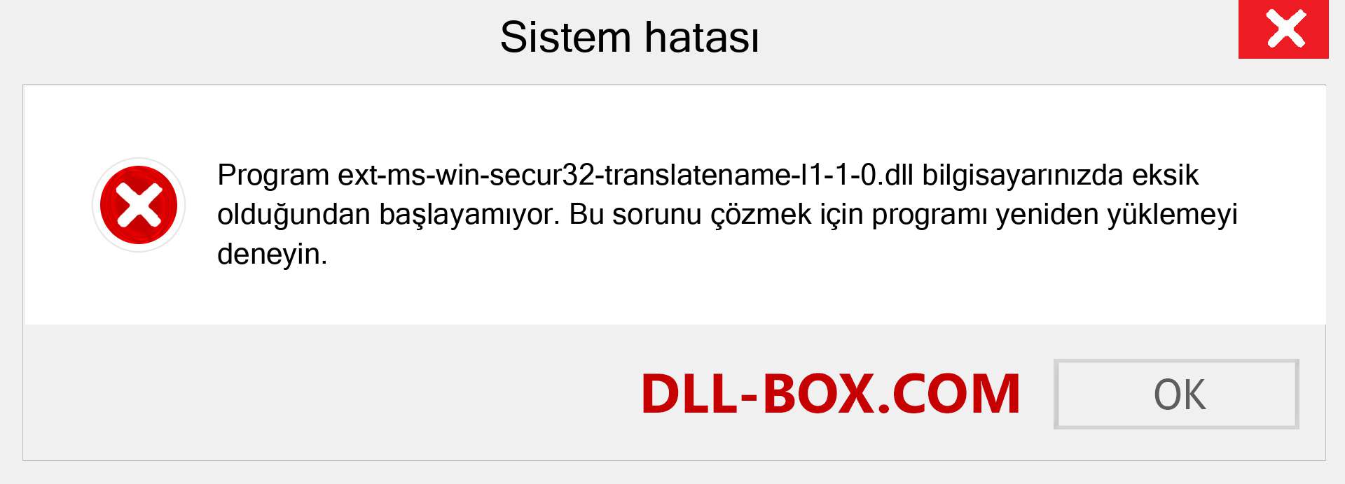 ext-ms-win-secur32-translatename-l1-1-0.dll dosyası eksik mi? Windows 7, 8, 10 için İndirin - Windows'ta ext-ms-win-secur32-translatename-l1-1-0 dll Eksik Hatasını Düzeltin, fotoğraflar, resimler